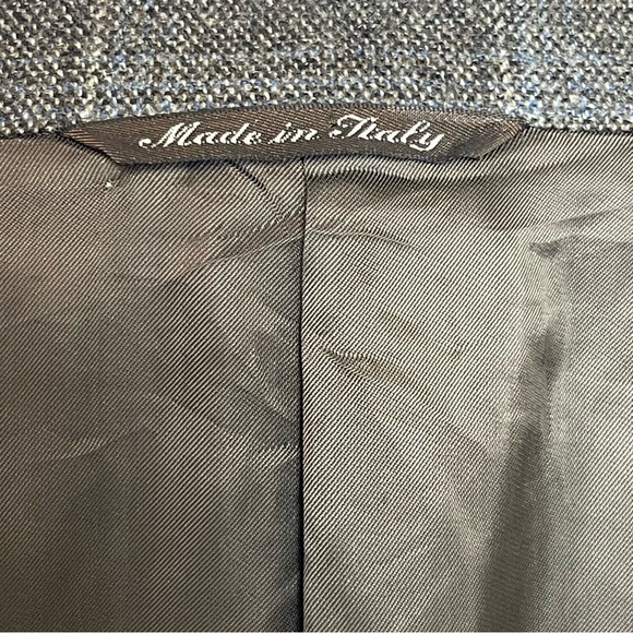 Canali made in Italy Sportcoat Window Pane Bemberg Wool Surgion Cuffs Vent 46L - Picture 11 of 15